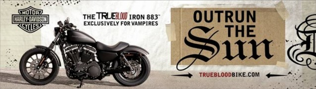 Harley Davidson i True Blood reklame