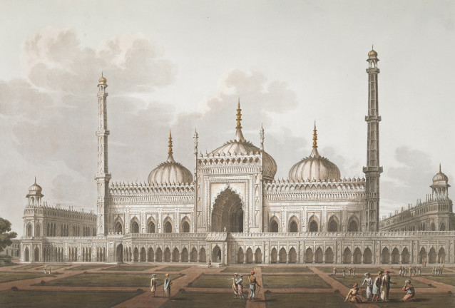 «Mosque at Lucknow», av Henry Salt, fra <a href='https://flic.kr/p/jYYVTx'>British Museum</a>