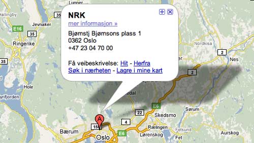 Google maps Norge