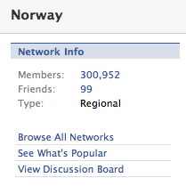 300 000 medlemmer på Facebook