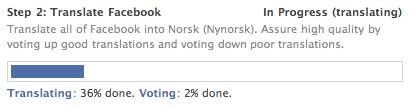 Facebook på nynorsk