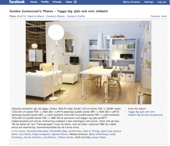 IKEA-Facebook-konkurranse
