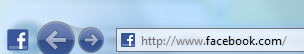 FB-logo i back-knappen