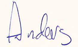 ordet "Anders" håndskrevet