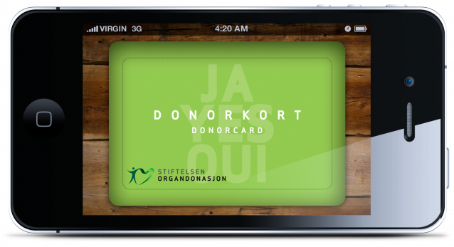 Digitalt donorkort