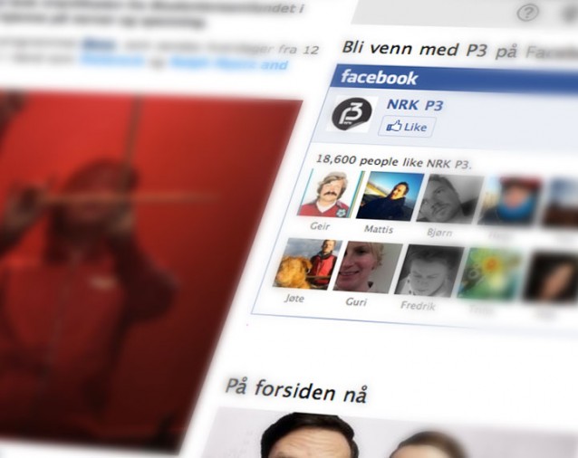 NRK benytter seg også av Facebook Like