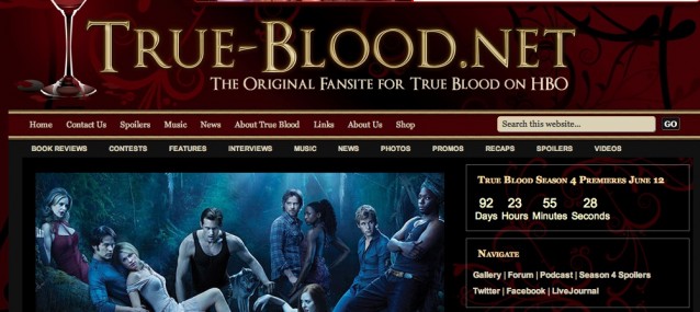 True-Blood.net er det mest populære nettstedet for True Blood-fans