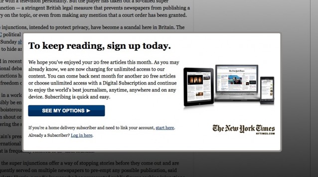 Velkommen til betalings-webben - nytimes.com