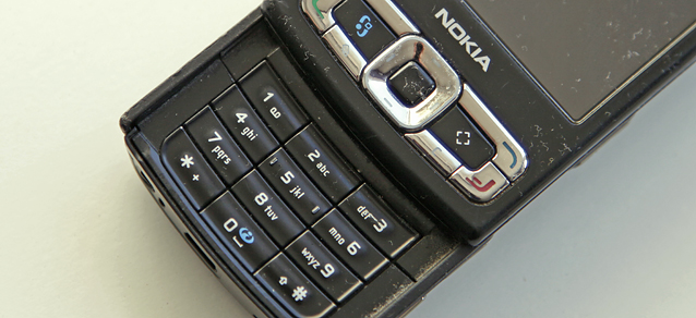 tastaturet på en Nokia N95