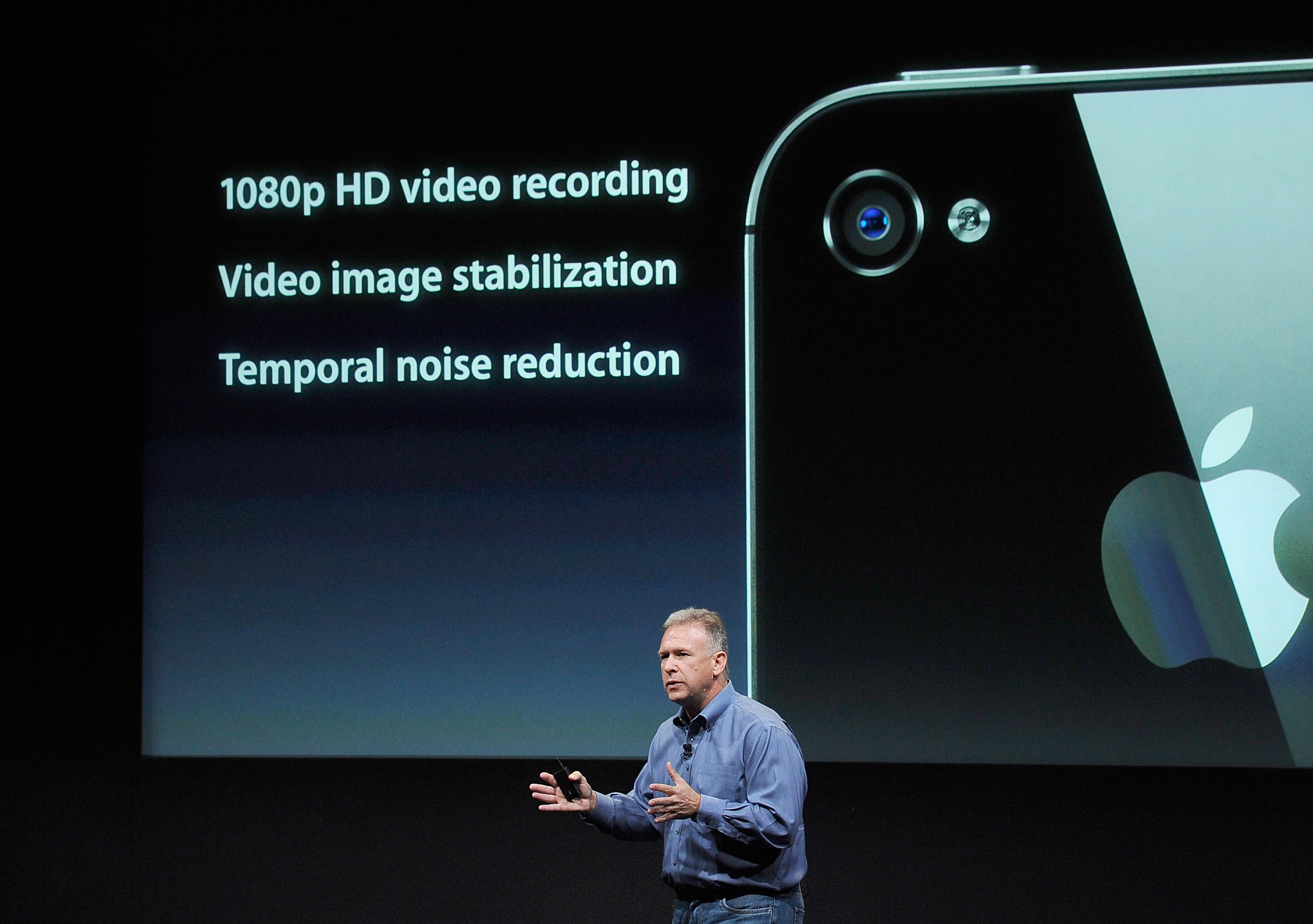 iPhone 4S kommer med 1080p videostøtte. Foto: Scanpix/Afp/Kevork Djansezian