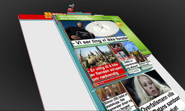 Dagbladet.no i HTML-3D