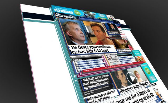 Aftenposten.no i HTML-3D
