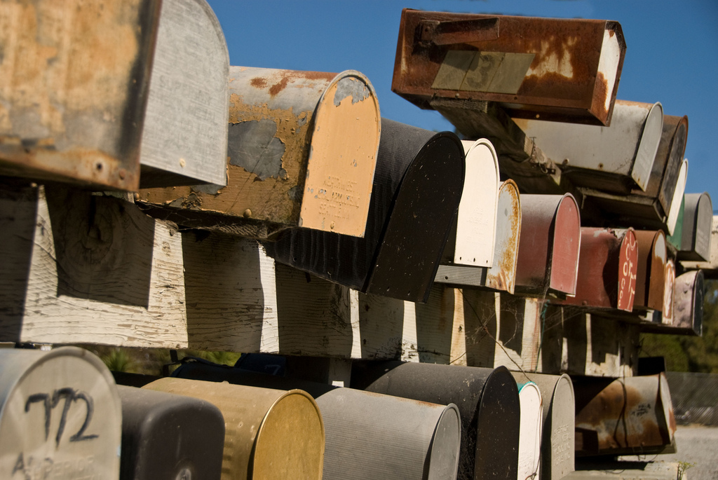 Gregory Jordan - "Mailboxes". CC BY-NC-ND 2.0