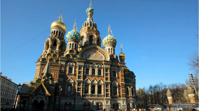 Foto av kirke i St.Petersburg