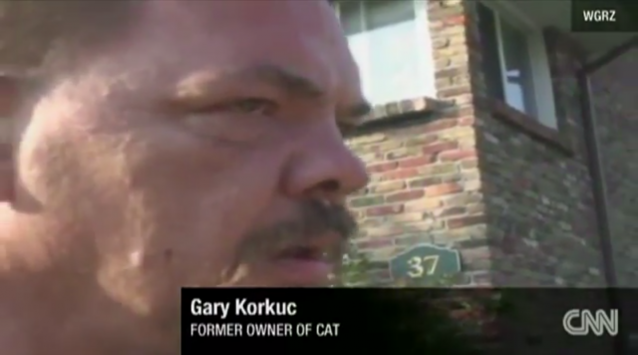 CNN-screenshot via YouTube - Gary Korkuc - Former owner of cat