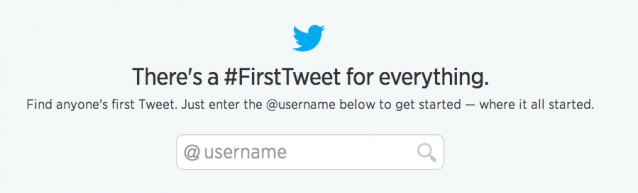 There's a #FirstTweet for everything, sier Twitter