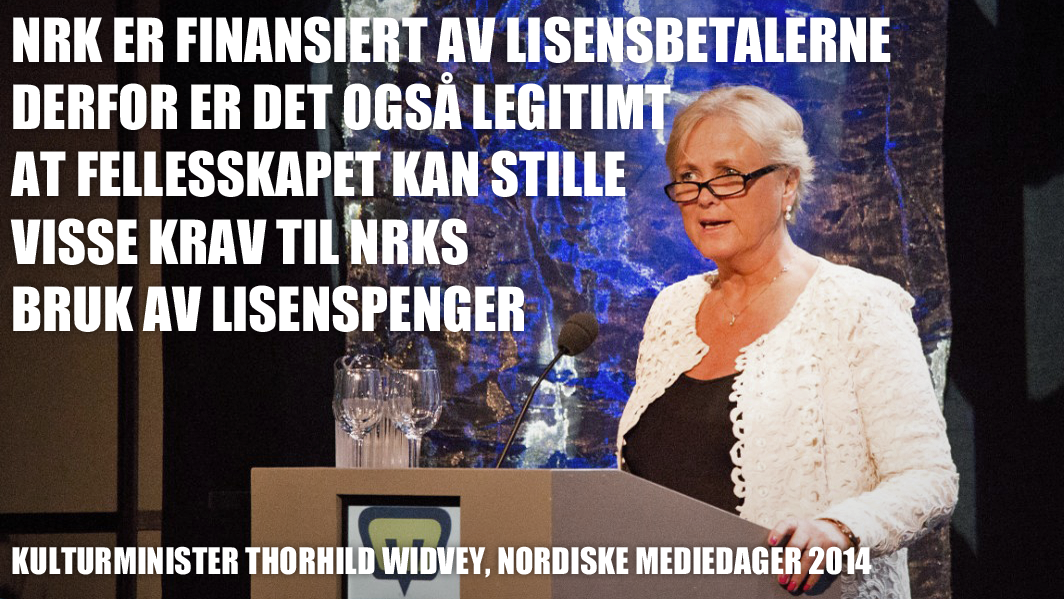 Thorhild Widvey åpnet årets Nordiske Mediedager i Bergen. FOTO Gabrielle Graatrud, NRK