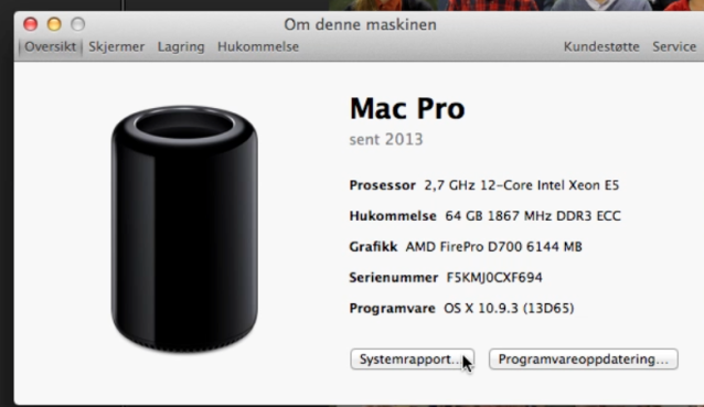 En kraftig spekket Apple Mac Pro ble løsningen