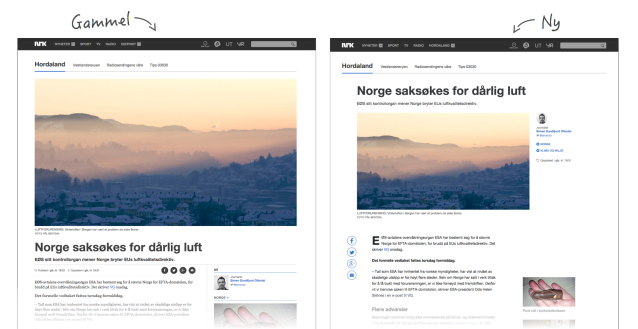 desktop før og etter redesign