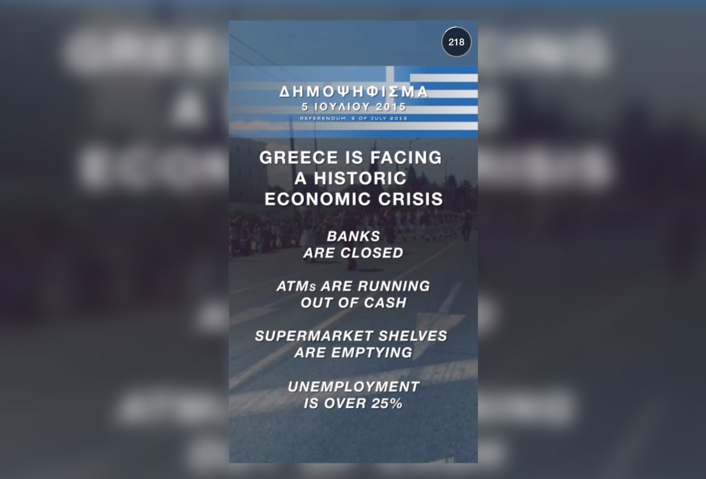 Med dekningen av folkeavstemningen i Hellas, dekker for første gang Snapchat med sin Live Stories også harde nyheter.