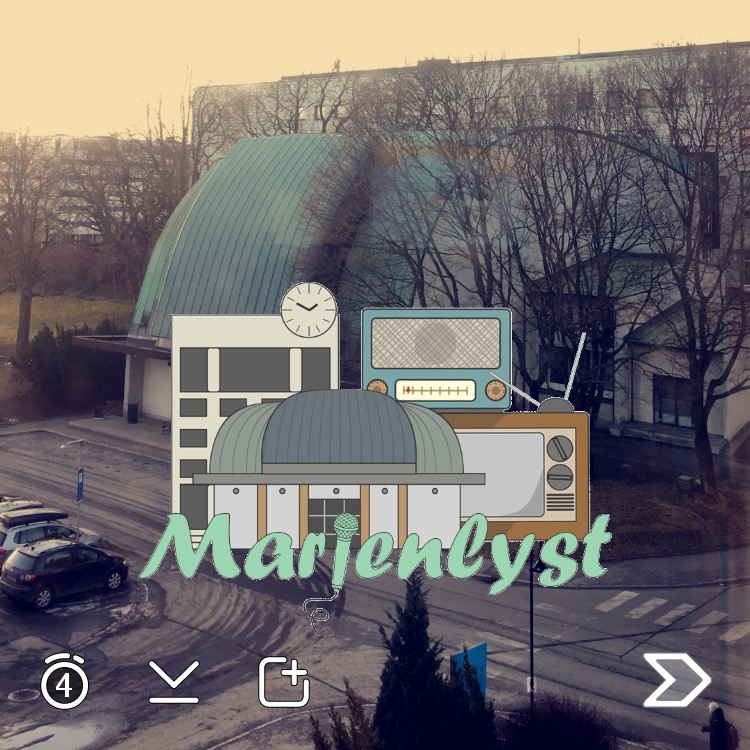 Snapchats geofilter for Marienlyst i Oslo