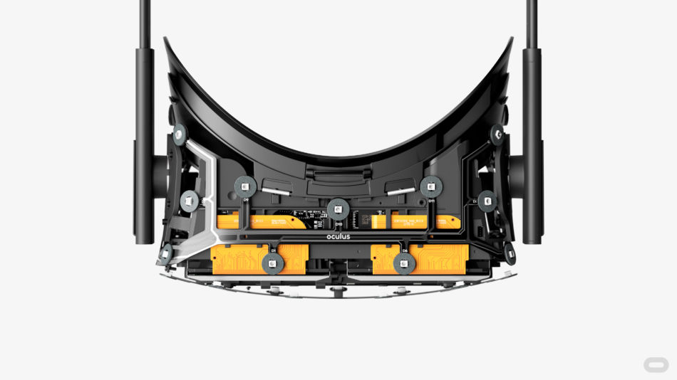 Innsiden av en Oculus Rift: Foto: Pressebilde Oculus Rift
