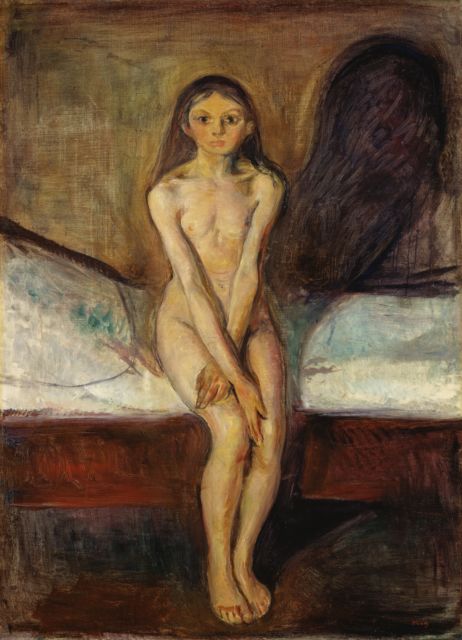 Edvard Munch, "Pubertet" 1894-95 via Nasjonalmuseet