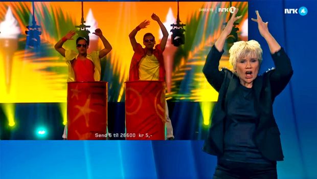 Sign language interpreation of the Eurovision Song Contest