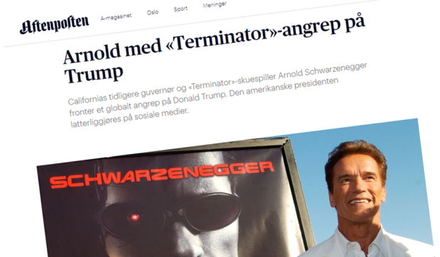 Skjermdump fra Aftenposten